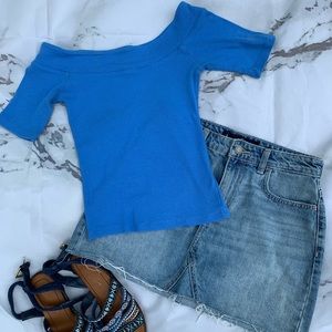 Off the shoulder blouse